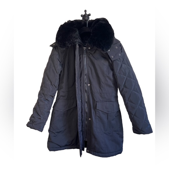 NWOT La Coalition VEGAN CLUB Fur Lined Coat - Picture 4 of 13